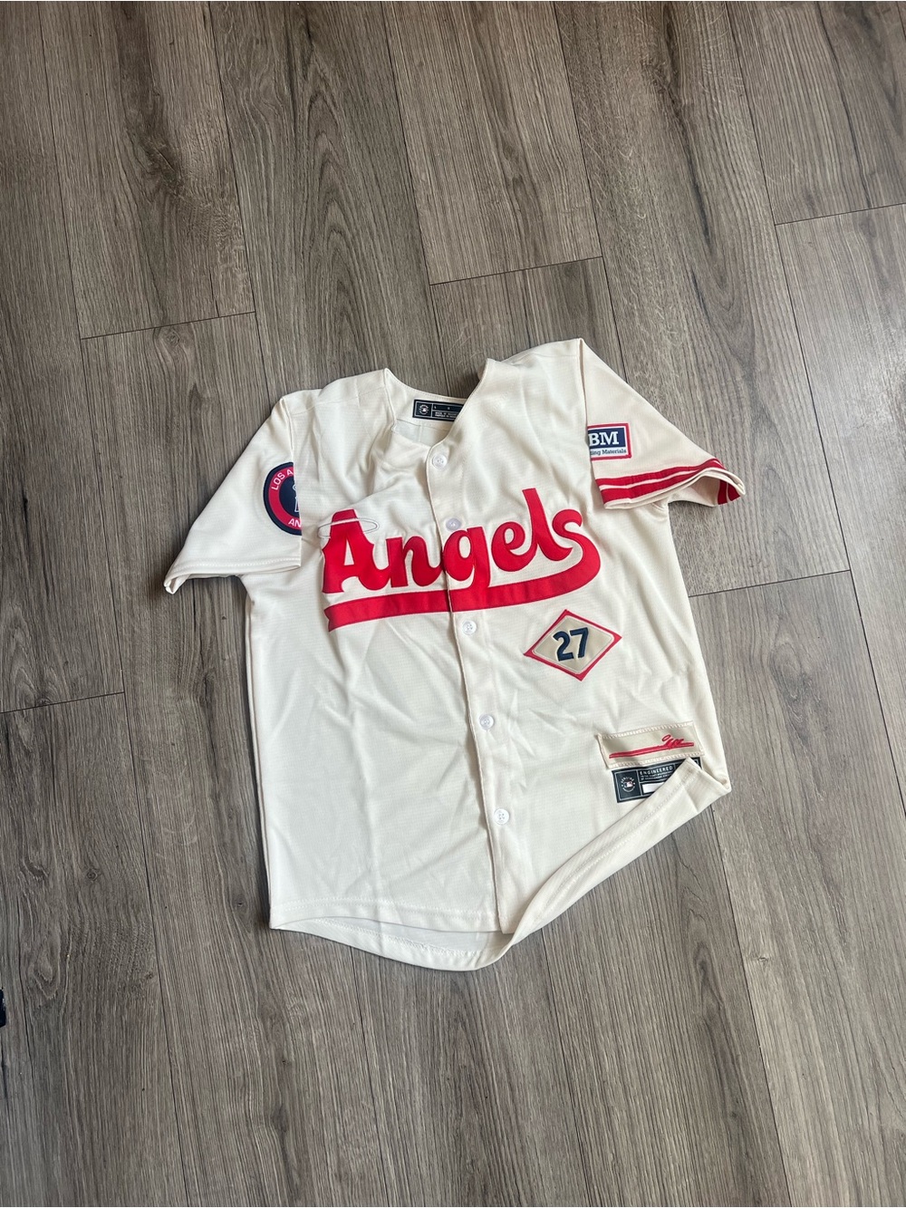 YOUTH LOS ANGELES ANGELS JERSEY L ANAHEIM